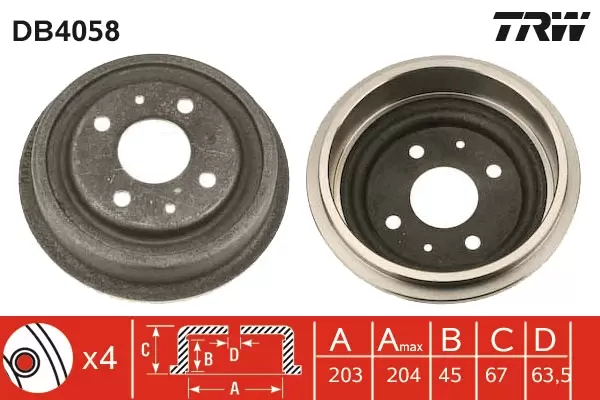 Brake Drum DB4058
