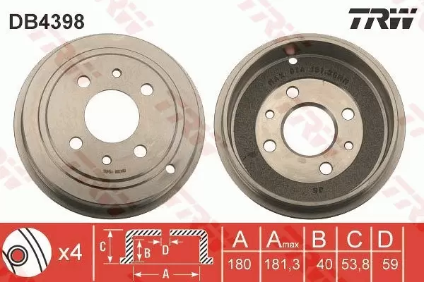 バンブィーmam Bęben hamulcowy DB4398