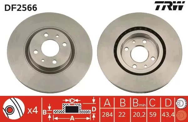Brake Disc DF2566