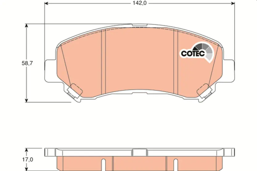 Fren balata seti, diskli fren | COTEC GDB3467