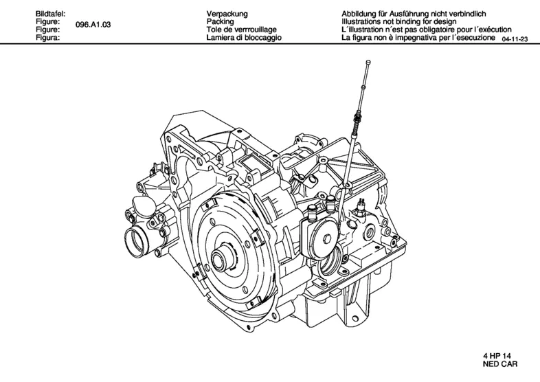 ZF-AUTOM.GEARBOX 4-SPEED | 4 HP 14 1036.000.143