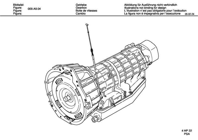 ZF-AUTOM.GEARBOX 4-SPEED | 4 HP 22 LONGITUDINAL 1043.070.165