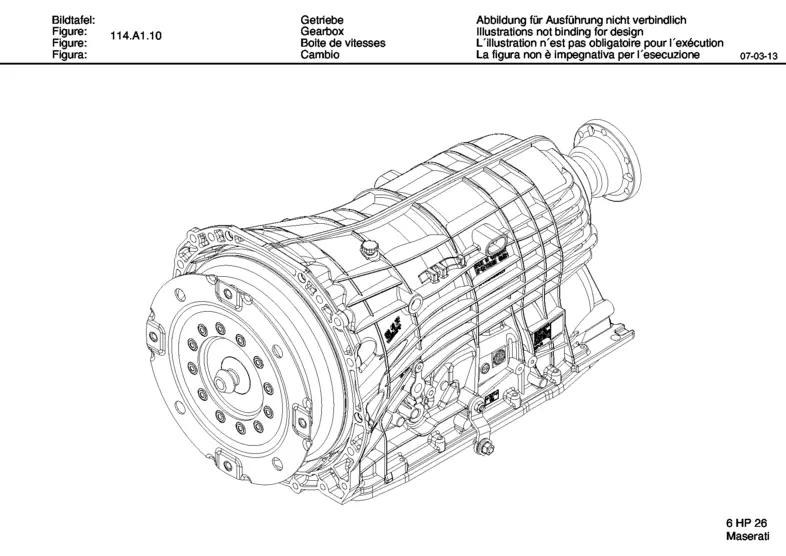 ZF-AUTOM.GEARBOX 6-SPEED | 6 HP 26 1068.010.122