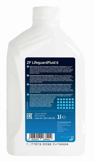 ZF Lifeguard Fluid 8 Automatic Transmission Oil 1 Litre (S671.090.312