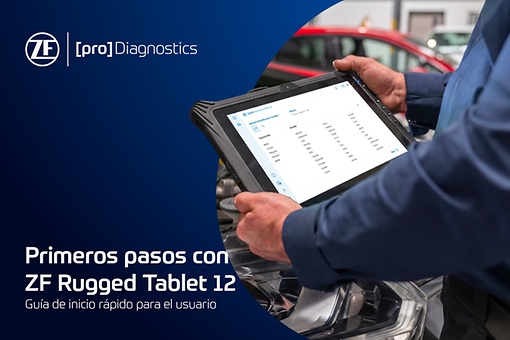 Guía de inicio de la tableta ZF MultiScan