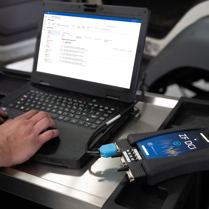 Zf scan in use on a laptop