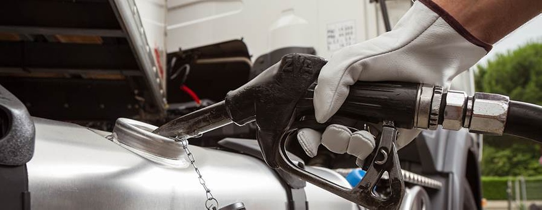 pumping fuel inside a truck 