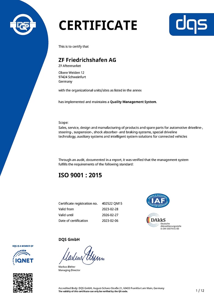 Kwaliteit Certificate