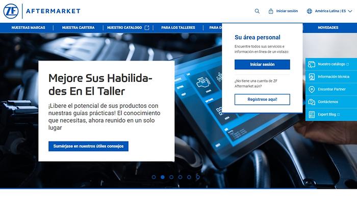 Click on Login to ZF Aftermarket Portal