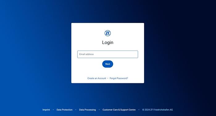 Log in with your user data.